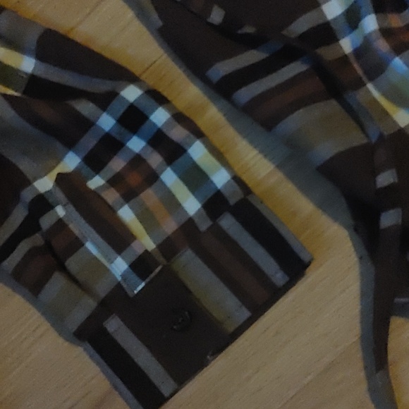 3/$40 Paisley Sky Plaid Shirt Sz XL - Picture 6 of 6